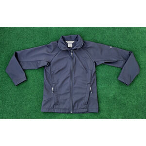 COLUMBIA Jacket Women's Small Black Soft Shell Full Zip